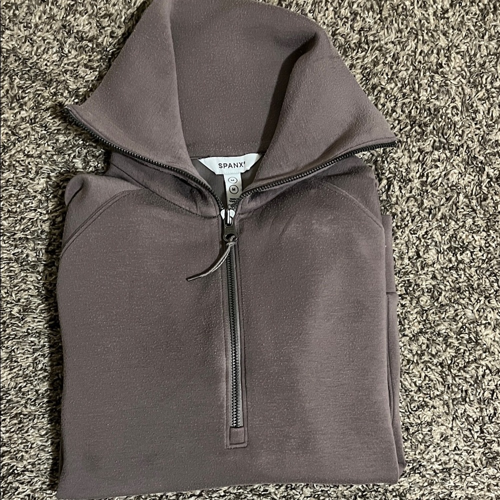 SPANX Brown Varsity Jacket - Picture 3 of 4